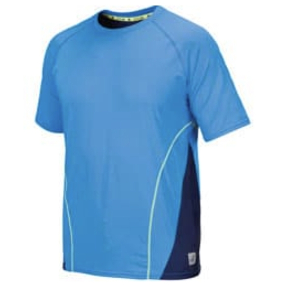 Sperry STS 35 men's light blue no size tag 1x or 2X UPF 50 quick dry VGUC - Picture 7 of 7